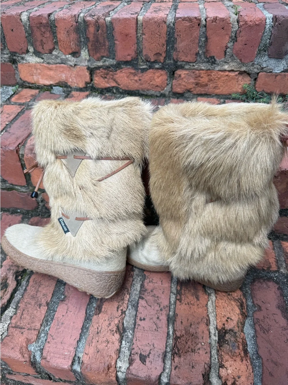 Overland Italy Après Ski Boots EU 40 Leather Fur Winter Snow Boots Women’s 9
